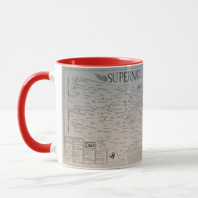 Supernatural Fan Art Tasse gezeichnet (Links)