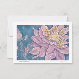 Supernatural Flower Mitteilungskarte