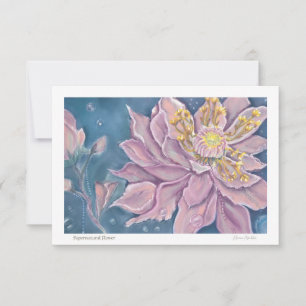 Supernatural Flower Mitteilungskarte