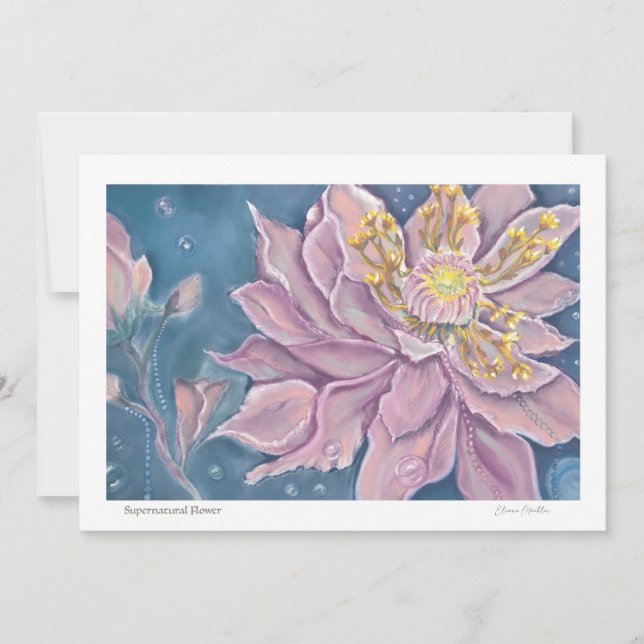 Supernatural Flower Mitteilungskarte (Vorderseite)