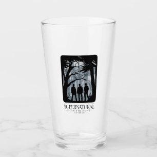 Supernatural Forest Silhouette Graphic Glas