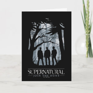 Supernatural Forest Silhouette Graphic Karte