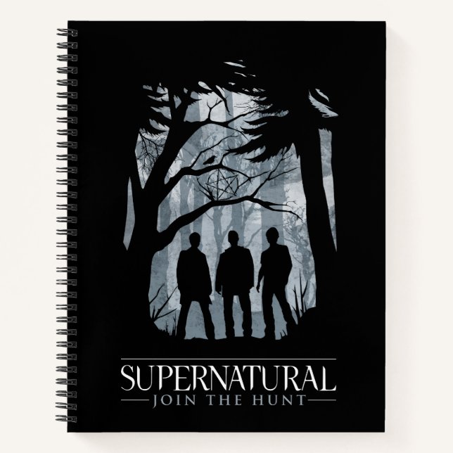 Supernatural Forest Silhouette Graphic Notizbuch (Vorderseite)