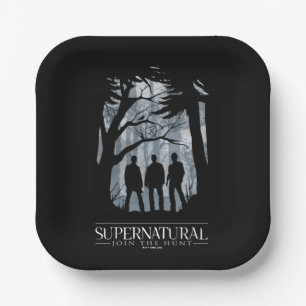 Supernatural Forest Silhouette Graphic Pappteller