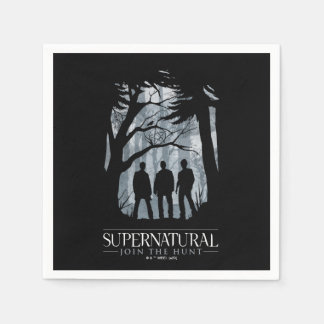 Supernatural Forest Silhouette Graphic Serviette