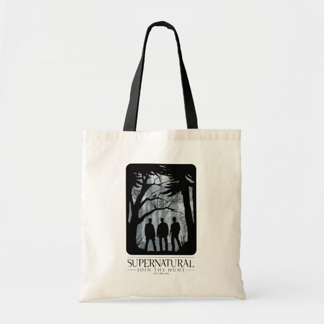 Supernatural Forest Silhouette Graphic Tragetasche (Vorne)