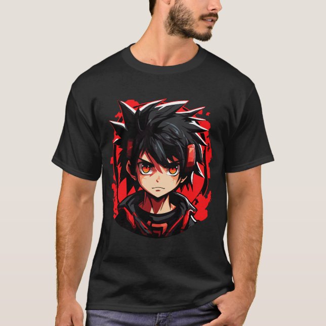 Supernatural Gear: Anime Boy T-Shirt (Vorderseite)