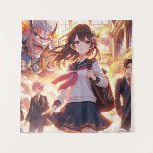 Supernatural Hina: School of Shadows Wandteppich (Vorderseite)