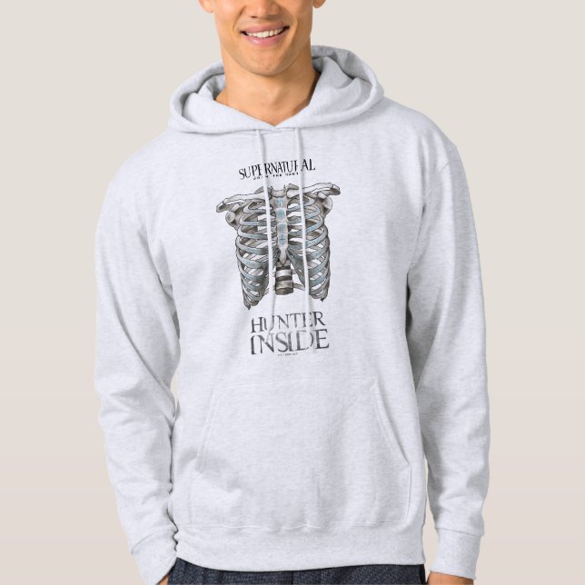 Supernatural "Hunter Inside" Ribcage Graphic Hoodie (Vorderseite)
