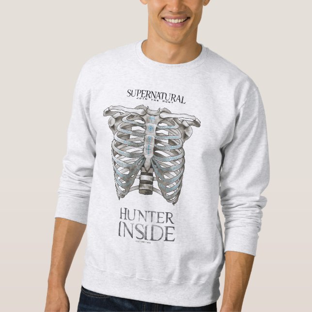 Supernatural "Hunter Inside" Ribcage Graphic Sweatshirt (Vorderseite)