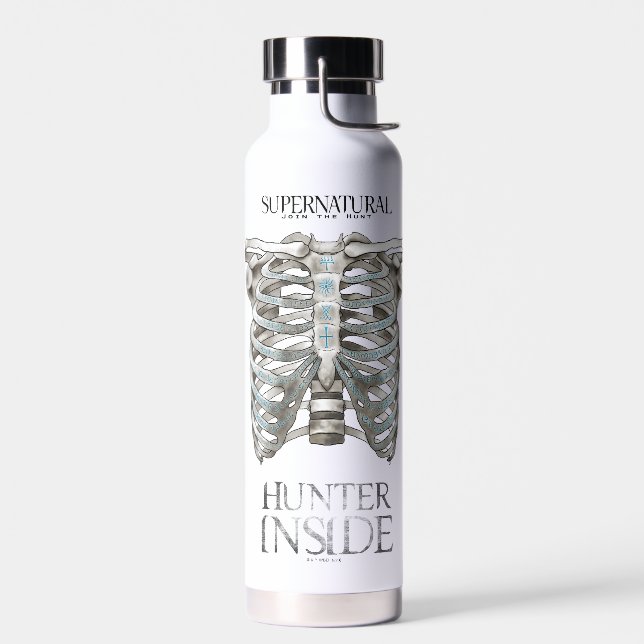 Supernatural "Hunter Inside" Ribcage Graphic Trinkflasche (Links)