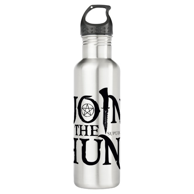 Supernatural "Join the Hunt" Edelstahlflasche (Vorderseite)