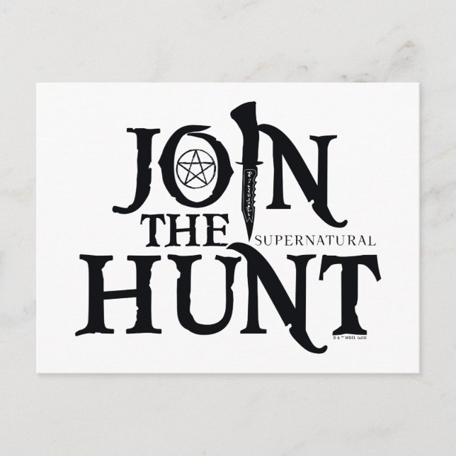Supernatural "Join the Hunt" Postkarte (Vorderseite)