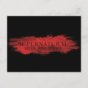 Supernatural "Join the Hunt" Red Splash Postkarte
