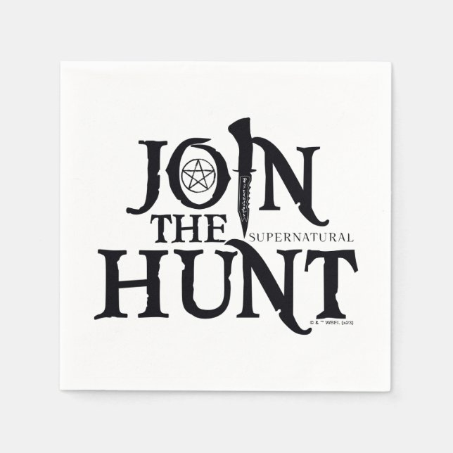 Supernatural "Join the Hunt" Serviette (Vorderseite)