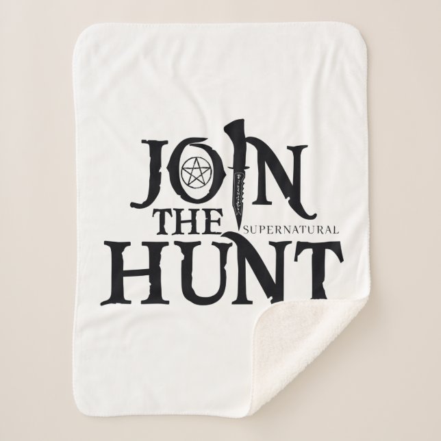 Supernatural "Join the Hunt" Sherpadecke (Vorderseite)