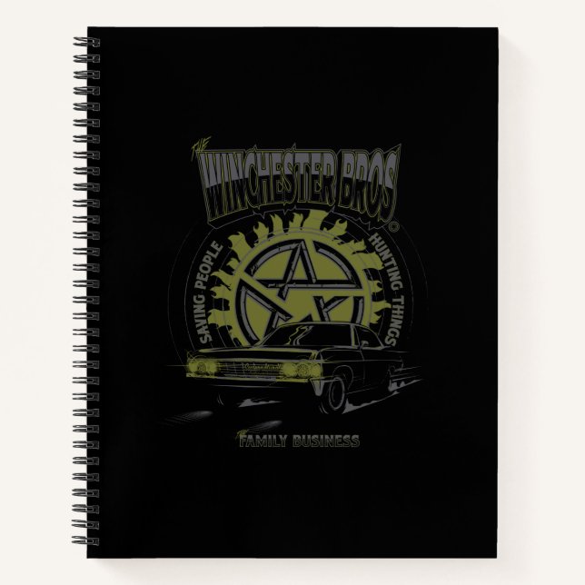 Supernatural "The Winchester Bros" Car Graphic Notizbuch (Vorderseite)