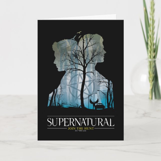 Supernatural Winchester Bros Forest Graphic Karte (Vorderseite)