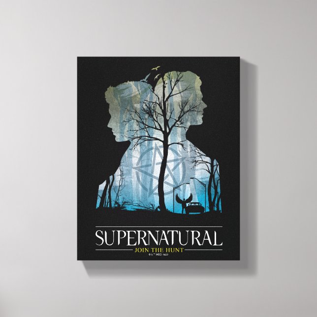 Supernatural Winchester Bros Forest Graphic Leinwanddruck (Vorderseite)