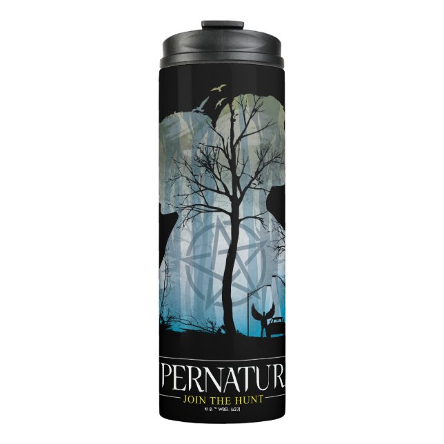 Supernatural Winchester Bros Forest Graphic Thermosbecher (Vorderseite)