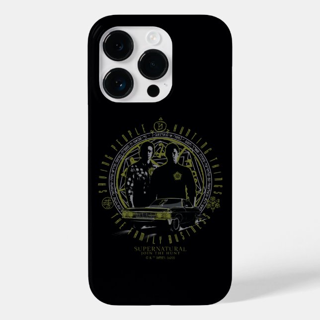 Supernatural Winchester Brothers Family Business Case-Mate iPhone Hülle (Rückseite)