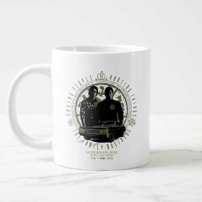 Supernatural Winchester Brothers Family Business Jumbo-Tasse (Links)