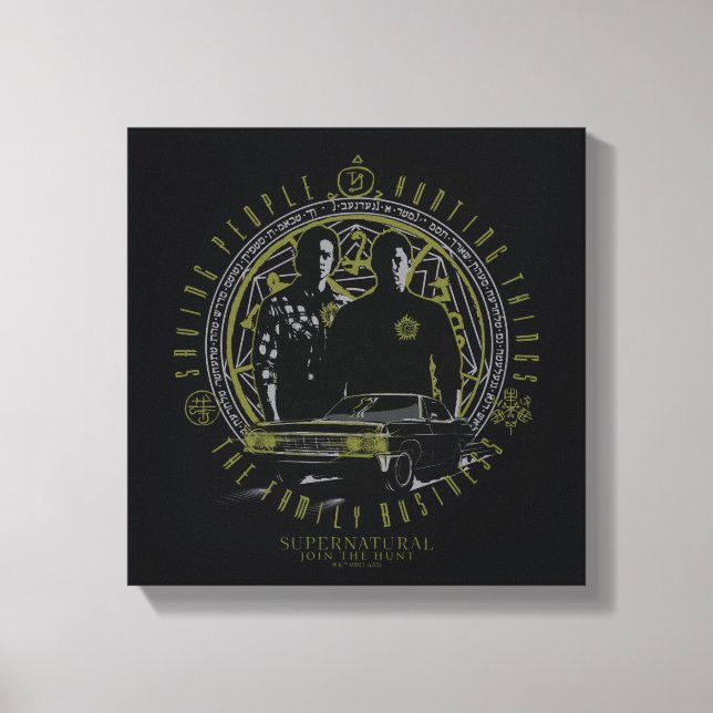Supernatural Winchester Brothers Family Business Leinwanddruck (Vorderseite)