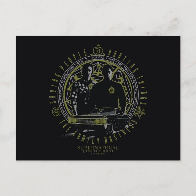 Supernatural Winchester Brothers Family Business Postkarte (Vorderseite)