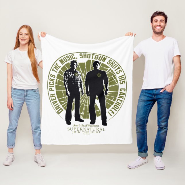 Supernatural Winchester Brothers "Shotgun" Fleecedecke (Beispiel)