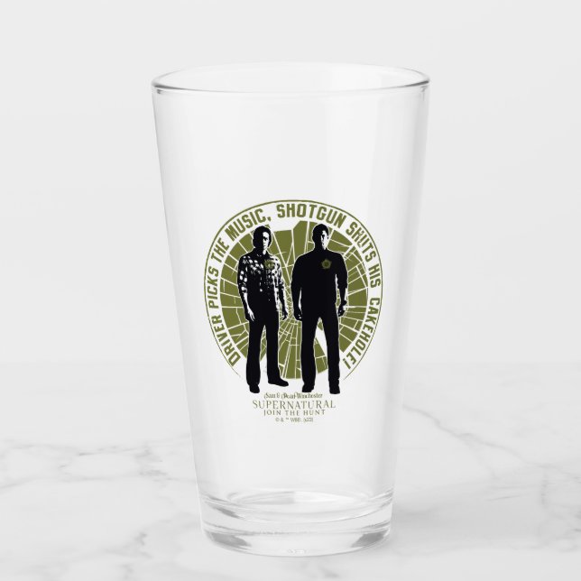 Supernatural Winchester Brothers "Shotgun" Glas (Vorderseite)