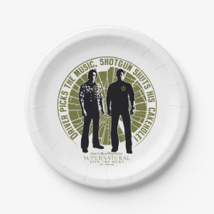 Supernatural Winchester Brothers "Shotgun" Pappteller
