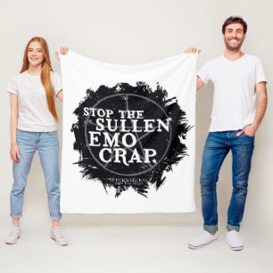 Supernatürliches "Emo"-Zitat Fleecedecke