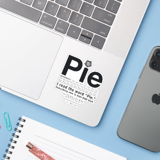 Supernatürliches "Pie"-Zitat Aufkleber