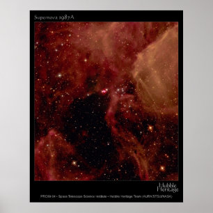 Supernova 1987A Hubble Telescope-Foto Poster
