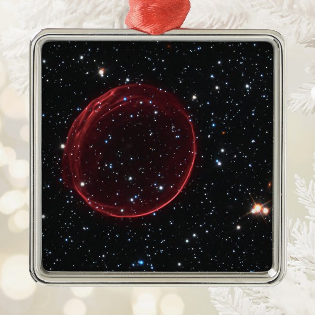 Supernova-Blasen-Foto Ornament Aus Metall (Supernova Bubble Photo Metal Ornament)