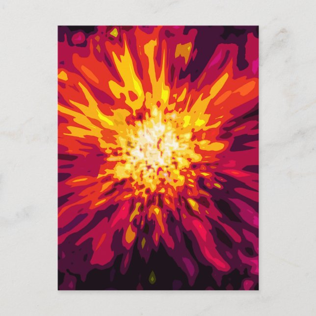 Supernova Blast Postkarte (Vorderseite)
