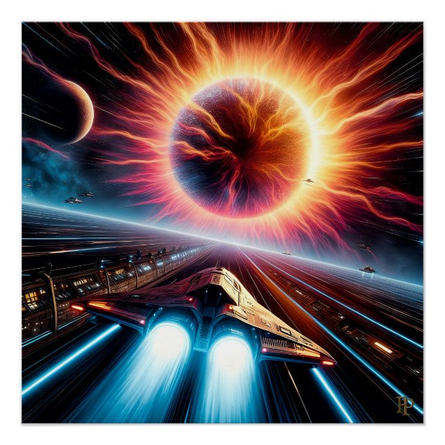 Supernova Blastoff Poster (Vorderseite)
