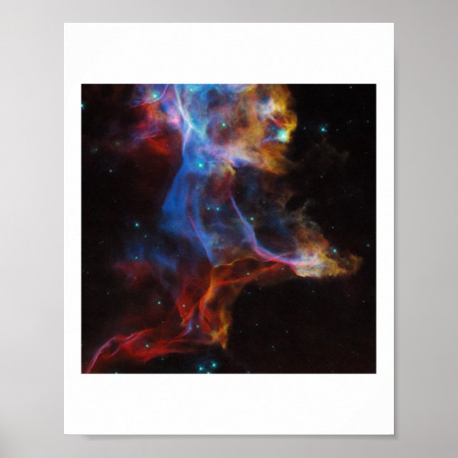 Supernova bleibt der Schleiernebelsticker Poster (Vorne)