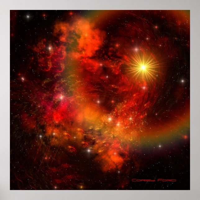 SUPERNOVA DRUCKEN POSTER (Vorne)