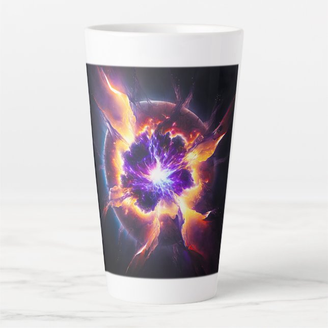 Supernova Latte Tasse (Vorderseite)