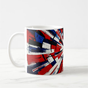 Supernova Pop – Abstrakte geometrische Explosion Kaffeetasse