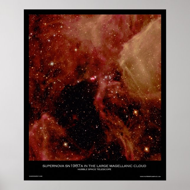 Supernova SN1987A in der großen magellanischen Wol Poster (Vorne)