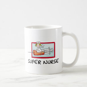 supernurse - humorvolle Cartoon-Krankenschwester Kaffeetasse