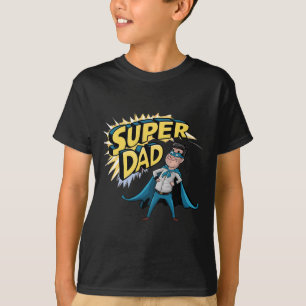 Superpapa Lustiger Superheld Papa Geschenk Kostüm T-Shirt