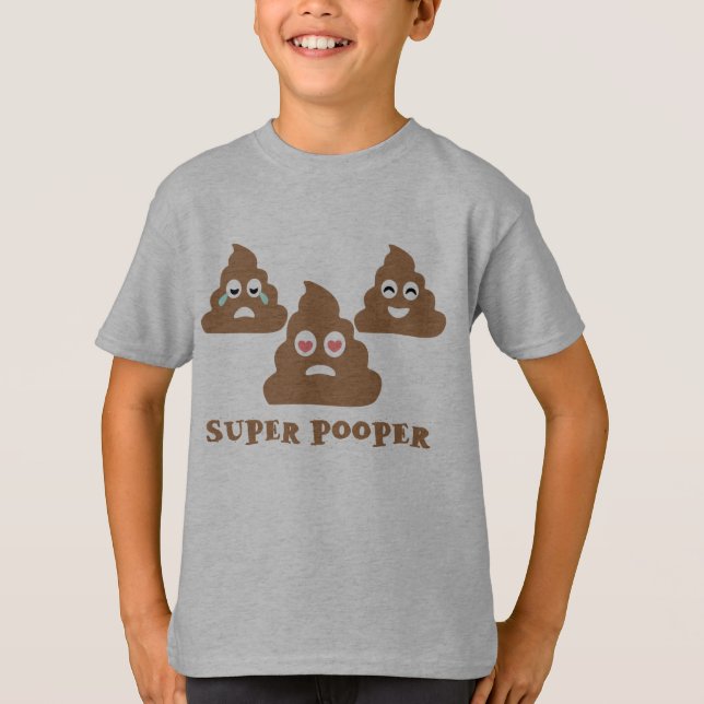 SuperPooper Emoji T-Shirt (Vorderseite)