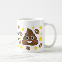SuperPooper Kaffeebohne Emoji kacken Tasse