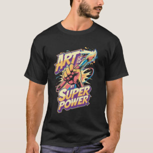 Superpower-Maler Kunstfarbenpalette Skizzieren für T-Shirt