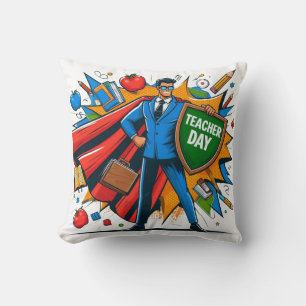 Superpower Teacher Fun Teacher Day Klasse Dekorati Kissen