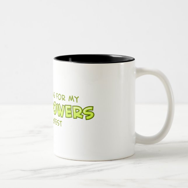 SuperPower Zweifarbige Tasse (Rechts)