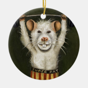 Superratte Keramikornament